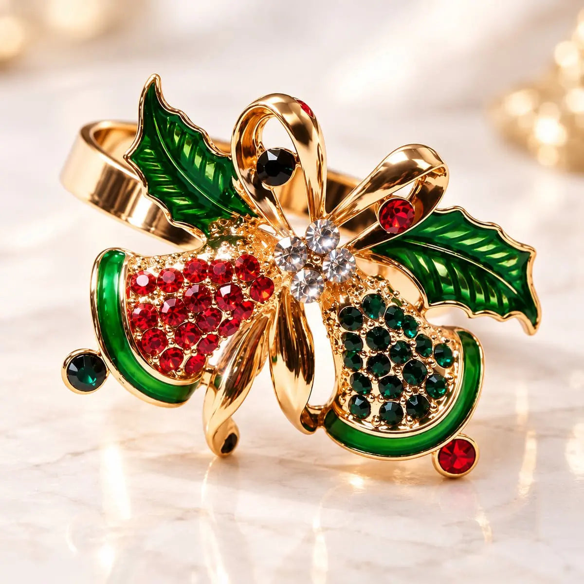 Rond de serviette de Noël – Lot de 4