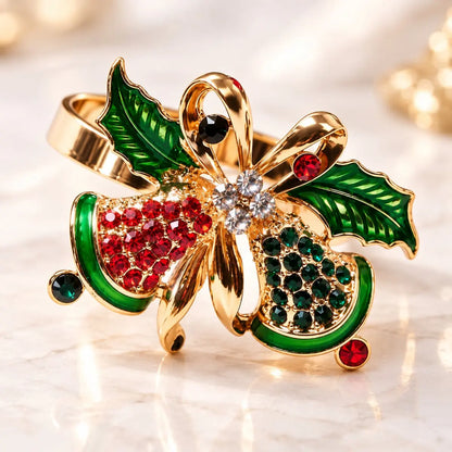 Rond de serviette de Noël – Lot de 4