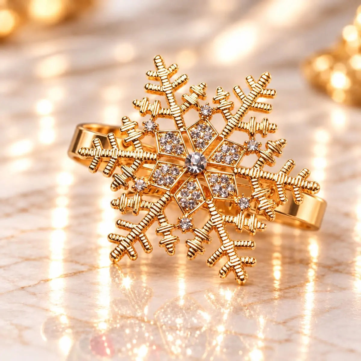 Rond de serviette de Noël – Lot de 4